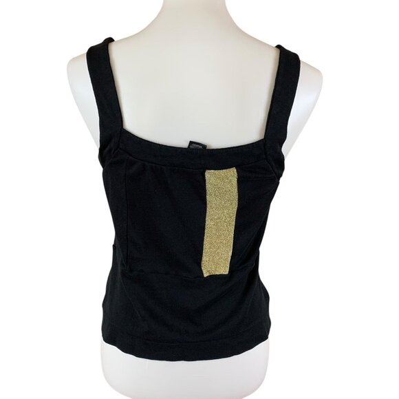 Custo Barcelona Embellished Floral Sequin Boho Art Deco Tank Top 4 - Picture 3 of 4